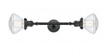 Innovations Lighting 208L-BK-G322 - Olean - 2 Light - 7 inch - Matte Black - Adjustable Bath Vanity Light