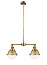 Innovations Lighting 209-BB-HFS-62-BB - Hampden - 2 Light - 18 inch - Brushed Brass - Stem Hung - Adjustable Island Light