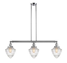 Innovations Lighting 213-PC-G664-7 - Bullet - 3 Light - 38 inch - Polished Chrome - Stem Hung - Adjustable Island Light