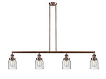 Innovations Lighting 214-AC-G54 - Bell - 4 Light - 50 inch - Antique Copper - Stem Hung - Island Light