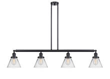 Innovations Lighting 214-BK-G42 - Cone - 4 Light - 52 inch - Matte Black - Stem Hung - Island Light