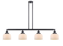 Innovations Lighting 214-BK-G71 - Bell - 4 Light - 53 inch - Matte Black - Stem Hung - Island Light