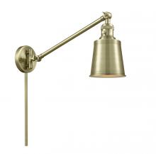 Innovations Lighting 237-AB-M9-AB - Addison - 1 Light - 8 inch - Antique Brass -Adjustable Swing Arm