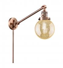 Innovations Lighting 237-AC-G208-6 - Beacon - 1 Light - 6 inch - Antique Copper -Adjustable Swing Arm