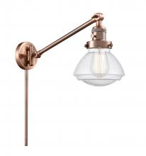 Innovations Lighting 237-AC-G324 - Olean - 1 Light - 9 inch - Antique Copper -Adjustable Swing Arm
