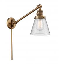 Innovations Lighting 237-BB-G64 - Cone - 1 Light - 8 inch - Brushed Brass -Adjustable Swing Arm