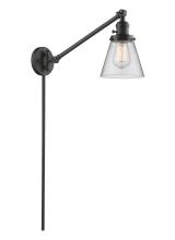 Innovations Lighting 237-OB-G62 - Cone - 1 Light - 8 inch - Oil Rubbed Bronze -Adjustable Swing Arm