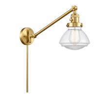 Innovations Lighting 237-SG-G322 - Olean - 1 Light - 9 inch - Satin Gold -Adjustable Swing Arm