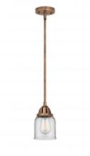 Innovations Lighting 288-1S-AC-G52 - Bell - 1 Light - 5 inch - Antique Copper - Cord hung - Mini Pendant
