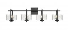 Innovations Lighting 312-4W-BK-CL - Striate 4 Light 33 inch Bath Vanity Light