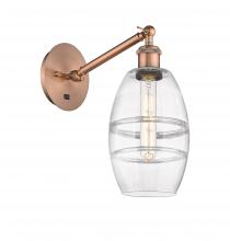 Innovations Lighting 317-1W-AC-G557-6CL - Vaz - 1 Light - 6 inch - Antique Copper - Adjustable Sconce