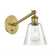 Innovations Lighting 317-1W-BB-G454 - Caton - 1 Light - 5 inch - Brushed Brass - Adjustable Sconce