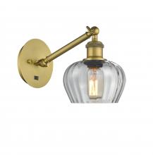Innovations Lighting 317-1W-BB-G92 - Fenton - 1 Light - 7 inch - Brushed Brass - Adjustable Sconce