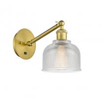 Innovations Lighting 317-1W-SG-G412 - Dayton - 1 Light - 6 inch - Satin Gold - Adjustable Sconce