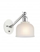 Innovations Lighting 317-1W-WPC-G411 - Dayton - 1 Light - 6 inch - White Polished Chrome - Adjustable Sconce
