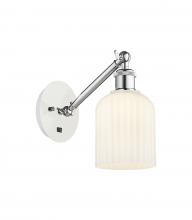 Innovations Lighting 317-1W-WPC-G559-5GWH - Bridal Veil - 1 Light - 5 inch - White Polished Chrome - Adjustable Sconce