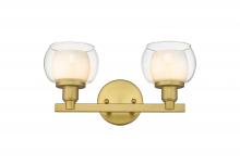 Innovations Lighting 330-2W-SG-CLW - Cairo - 2 Light - 15 inch - Satin Gold - Bath Vanity Light