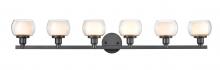 Innovations Lighting 330-6W-BK-CLW - Cairo - 6 Light - 45 inch - Black - Bath Vanity Light