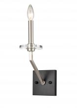 Innovations Lighting 331-1W-BSN - Raleigh - 1 Light - 5 inch - Black Satin Nickel - Sconce