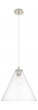 Innovations Lighting 434-1P-PN-GBC-162 - Crown Point - 1 Light - 16 inch - Polished Nickel - Pendant