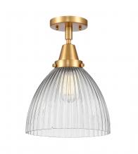 Innovations Lighting 447-1C-SG-G222 - Seneca Falls - 1 Light - 10 inch - Satin Gold - Flush Mount