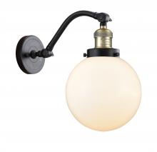 Innovations Lighting 515-1W-BAB-G201-8 - Beacon - 1 Light - 8 inch - Black Antique Brass - Adjustable Sconce