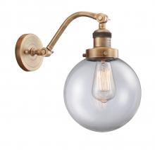 Innovations Lighting 515-1W-BB-G202-8 - Beacon - 1 Light - 8 inch - Brushed Brass - Adjustable Sconce