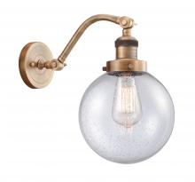 Innovations Lighting 515-1W-BB-G204-8 - Beacon - 1 Light - 8 inch - Brushed Brass - Adjustable Sconce