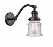 Innovations Lighting 515-1W-BK-G184S - Canton - 1 Light - 7 inch - Matte Black - Adjustable Sconce