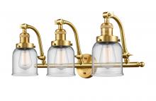 Innovations Lighting 515-3W-SG-G52 - Bell - 3 Light - 28 inch - Satin Gold - Adjustable Bath Vanity Light