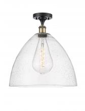 Innovations Lighting 516-1C-BAB-GBD-164 - Bristol - 1 Light - 16 inch - Black Antique Brass - Semi-Flush Mount