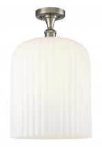 Innovations Lighting 516-1C-SN-G559-12GWH - Bridal Veil - 1 Light - 5 inch - Brushed Satin Nickel - Semi-Flush Mount
