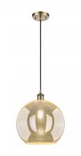 Innovations Lighting 516-1P-AB-G128-12 - Athens - 1 Light - 12 inch - Antique Brass - Cord hung - Mini Pendant