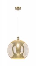 Innovations Lighting 516-1P-AB-G128-14 - Athens - 1 Light - 14 inch - Antique Brass - Cord hung - Pendant