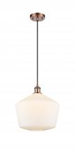Innovations Lighting 516-1P-AC-G651-12 - Cindyrella - 1 Light - 12 inch - Antique Copper - Cord hung - Mini Pendant
