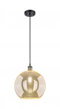 Innovations Lighting 516-1P-BAB-G128-12 - Athens - 1 Light - 12 inch - Black Antique Brass - Cord hung - Mini Pendant