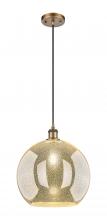 Innovations Lighting 516-1P-BB-G128-14 - Athens - 1 Light - 14 inch - Brushed Brass - Cord hung - Pendant
