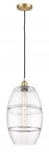 Innovations Lighting 516-1P-SG-G557-10CL - Vaz - 1 Light - 10 inch - Satin Gold - Cord hung - Mini Pendant