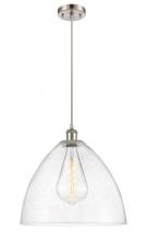 Innovations Lighting 516-1P-SN-GBD-164 - Bristol - 1 Light - 16 inch - Brushed Satin Nickel - Cord hung - Pendant