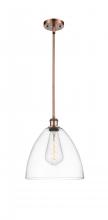 Innovations Lighting 516-1S-AC-GBD-122 - Bristol - 1 Light - 12 inch - Antique Copper - Mini Pendant