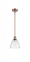 Innovations Lighting 516-1S-AC-GBD-754 - Bristol - 1 Light - 8 inch - Antique Copper - Mini Pendant