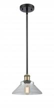Innovations Lighting 516-1S-BAB-G132-LED - Orwell - 1 Light - 8 inch - Black Antique Brass - Mini Pendant