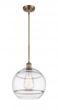 Innovations Lighting 516-1S-BB-G556-12CL - Rochester - 1 Light - 12 inch - Brushed Brass - Mini Pendant