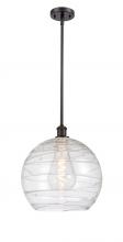 Innovations Lighting 516-1S-OB-G1213-14 - Athens Deco Swirl - 1 Light - 14 inch - Oil Rubbed Bronze - Pendant