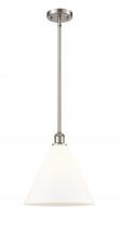 Innovations Lighting 516-1S-SN-GBC-121 - Berkshire - 1 Light - 12 inch - Brushed Satin Nickel - Mini Pendant