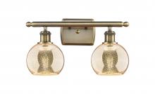 Innovations Lighting 516-2W-AB-G128-6 - Athens - 2 Light - 16 inch - Antique Brass - Bath Vanity Light