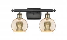 Innovations Lighting 516-2W-BAB-G128-6 - Athens - 2 Light - 16 inch - Black Antique Brass - Bath Vanity Light