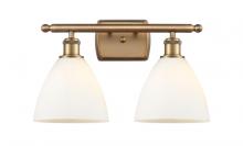 Innovations Lighting 516-2W-BB-GBD-751 - Bristol - 2 Light - 18 inch - Brushed Brass - Bath Vanity Light