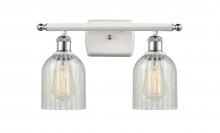 Innovations Lighting 516-2W-WPC-G2511 - Caledonia - 2 Light - 15 inch - White Polished Chrome - Bath Vanity Light