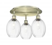 Innovations Lighting 516-3C-AB-G459-6CL - Preston Bulb - 3 Light - 18 inch - Antique Brass - Flush Mount